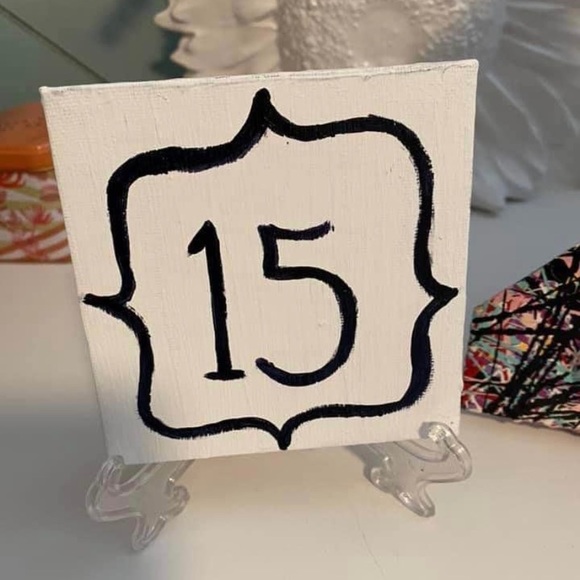 Canvas table numbers - Picture 2 of 2